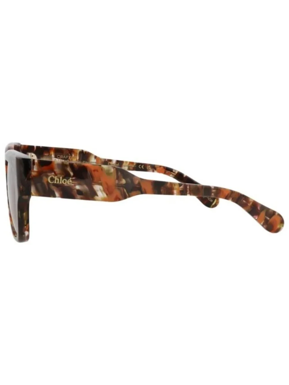New Chloé Womens Square/Rectangle Havana Havana Brown Fashion Designer Sunglasse